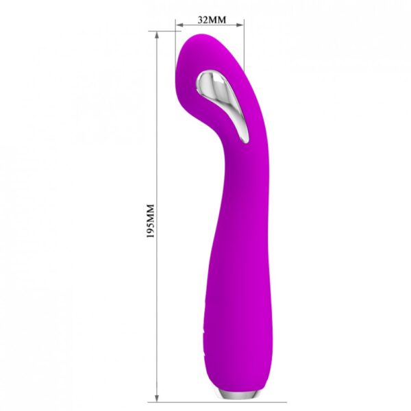 Vibrador Ponto G Feminino Shock e em Silicone - Hector Shock - Pretty Love - Sexshop