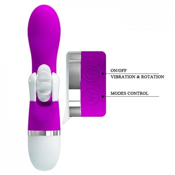 Vibrador com Ponto G com 10 Vibrações e Estimulador de Clitóris com 3 funções - Sheila - Pretty Love - Sexshop