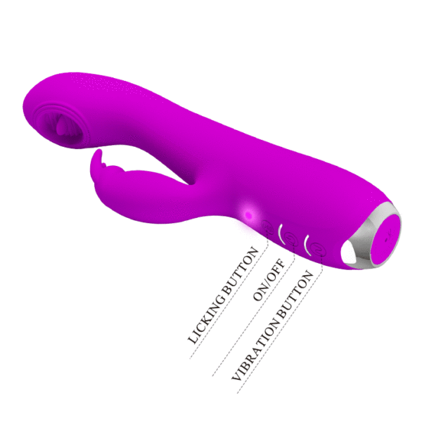 Vibrador Recarregável com 3 funções com 12 modos de vibrações Pretty Love Rachel - Sexshop