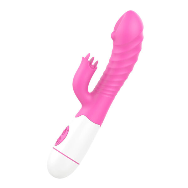 Vibrador com Estimulador de Clitóris com 10 Vibrações Recarregável - Sexshop