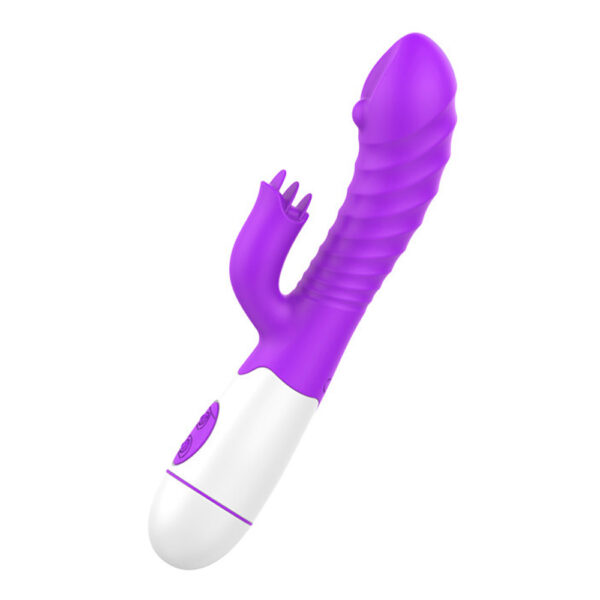 Vibrador com Estimulador de Clitóris com 10 Vibrações Recarregável - Sexshop