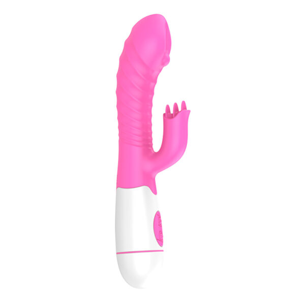 Vibrador com Estimulador de Clitóris com 10 Vibrações Recarregável - Sexshop