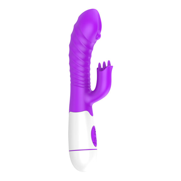 Vibrador com Estimulador de Clitóris com 10 Vibrações Recarregável - Sexshop