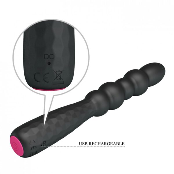 Vibrador em silicone cirúrgico com vértebra e ABS com 12 Vibrações - Pretty Love Monroe - Sexshop