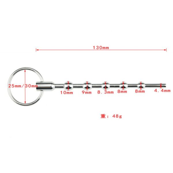 Anel Peniano de Metal e Sonda Uretral