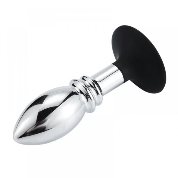 Plug anal Em metal em formato de cone - 10x3,5 - Sexshop