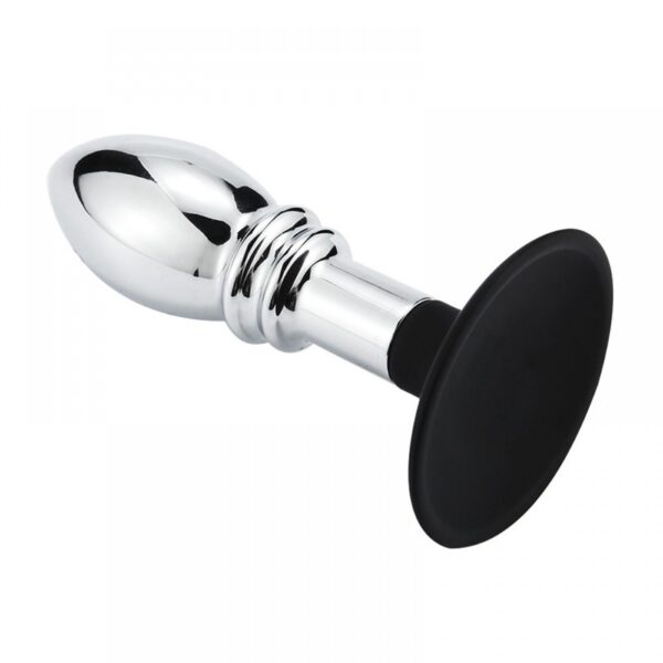 Plug anal Em metal em formato de cone - 10x3,5 - Sexshop