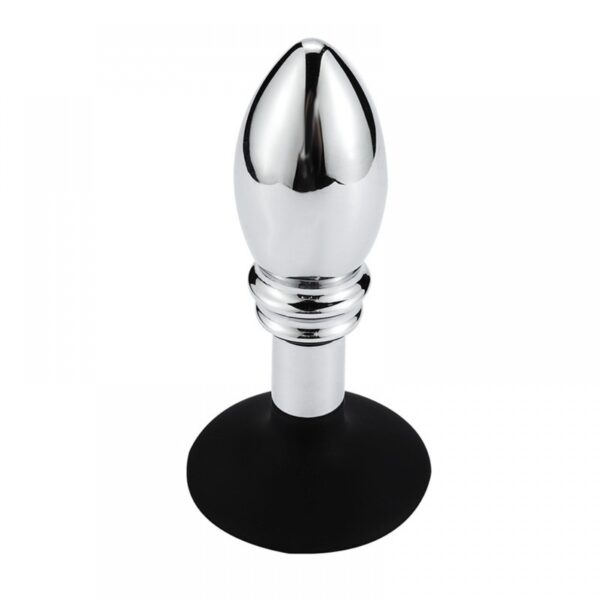 Plug anal Em metal em formato de cone - 10x3,5 - Sexshop