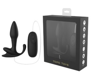 Plug anal Shiver Vibratório em silicone 7 Velocidades - TOPO TOYS - Sex shop