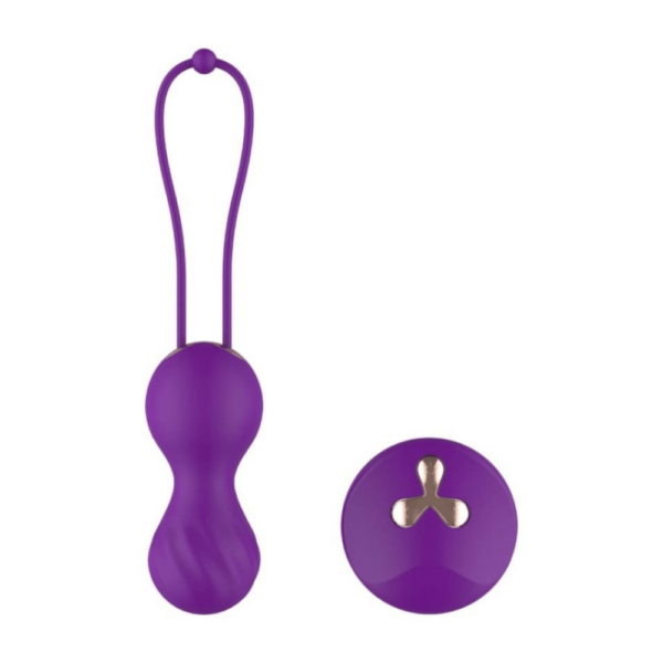 Vibrador Bolinha ou Pompoar de Silicone Rotativo com Controle Remoto - TOPO TOYS - Sex shop