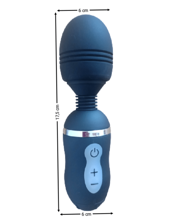 Vibrador Flexivel Estimulador Denma DAISY Preto - Sex shop