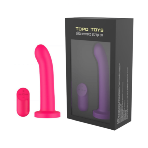 Plug Anal Vibrador Dildo Sliding em silicone ABS - TOPO TOYS - Sexshop