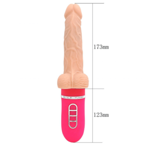 Pênis Inflável Vibrador Telescópio - Prótese realística em Cyberskin - AILIGHTER - Sexshop