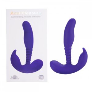 Estimulador de Próstata feito em silicone cirúrgico com 2 motores e 10 níveis de vibrações - Sexshop