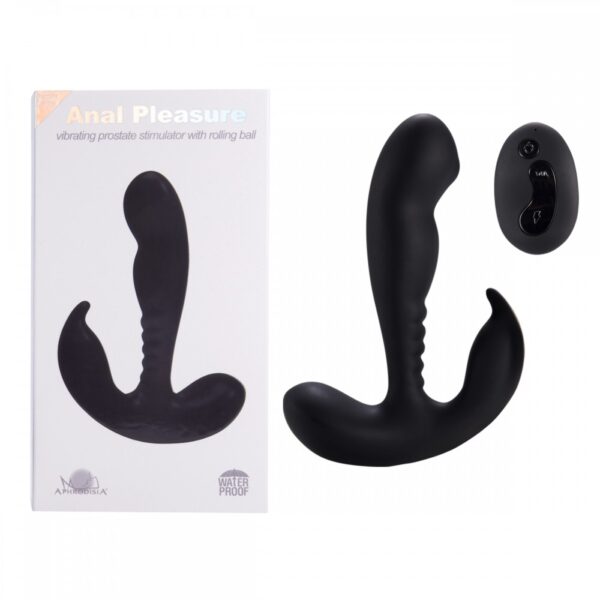 Estimulador de Próstata com controle remoto feito em silicone cirúrgico com 2 motores - Sexshop