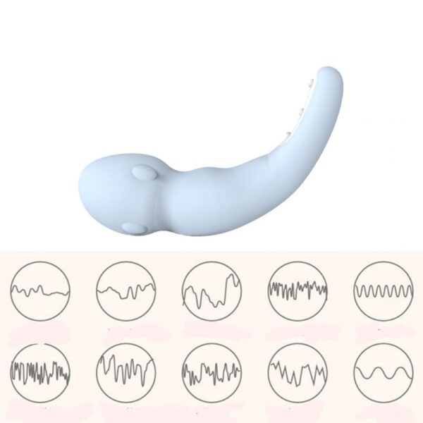 Vibrador de alta potencia Squide com 10 modos vibracionais - Sex shop