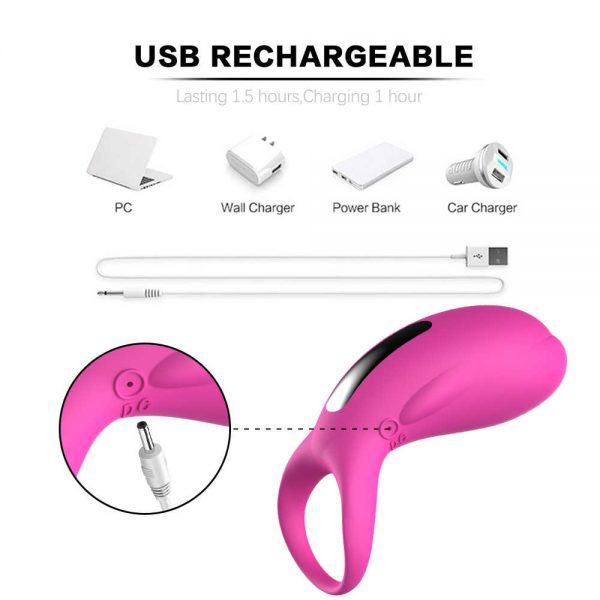 Anel Peniano em forma de Baleia 36 Modos de Vibração - Whale Ring - Sexshop - Image 3
