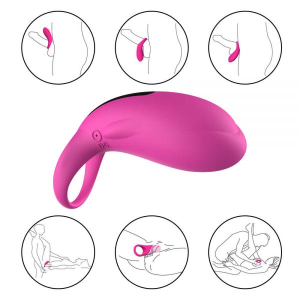 Anel Peniano em forma de Baleia 36 Modos de Vibração - Whale Ring - Sexshop - Image 2