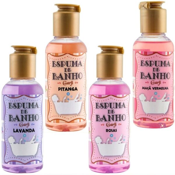 KIT 03 Espuma de Banho Aromática 120 ML Lavanda - GARJI