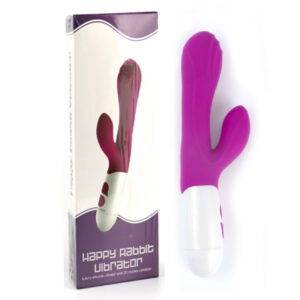 Vibrador Duplo Rabbit Vibrator Lilás - 20 Modos de Vibração - Sex shop