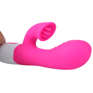 Vibrador Duplog Tongue Happy Rabbit Pink - 36 Vibrações - Sex shop