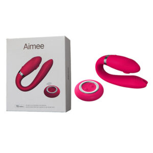 Vibrador para Casais Controle Remoto com sucking vibrator recarregável USB - AIMEE - Sex shop