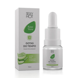 Gotas do Tempo Sexy Hot - Aloe Vera - Prazer Prolongado - 10ml - Sex shop