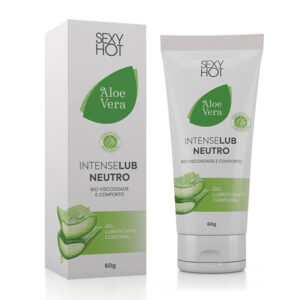 Lubrificante Sexy Hot Intense Lub Neutro - Aloe Vera - Bioviscosidade e Conforto - 60g - Sex shop