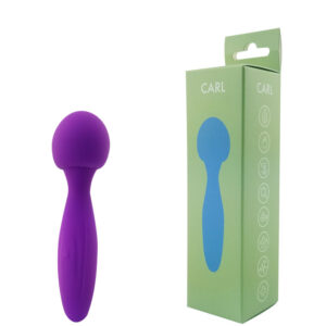 Vibrador Recarregável Corporal com Cabeça Flexível e 10 Modos de Vibração