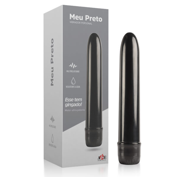 Vibrador Personal Meu Preto - Multivelocidade - Sex shop