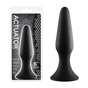 Plug Anal Actuator - Butt de Silicone 15cm com ventosa e Bola de Metal Interna - Sex shop