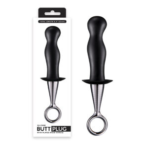 Plug Próstata 22cm Silicone Butt - Com alça de Metal - Sex shop