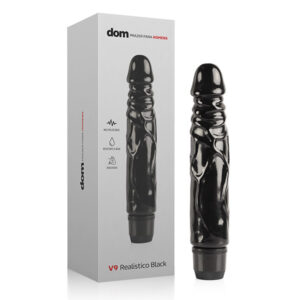 Pênis Vibrador Realístico Black V9 - DOM - Sex shop