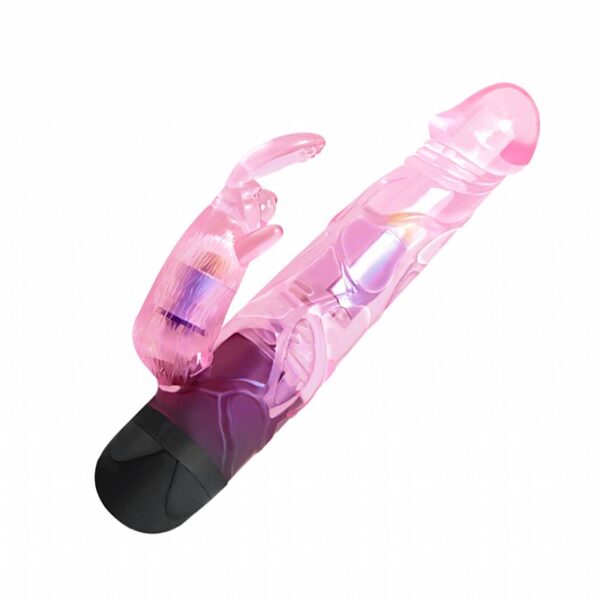 Vibrador duplo e Ponto G e clitóris Coelho - LOVER - Baile