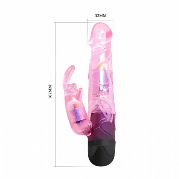 Vibrador duplo e Ponto G e clitóris Coelho - LOVER - Baile