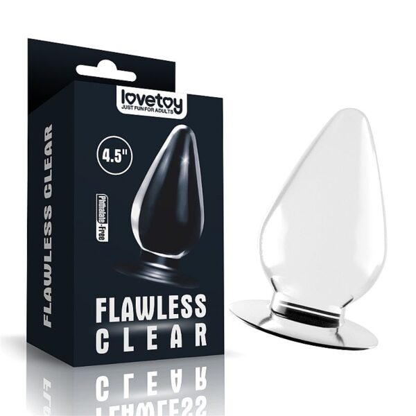 Plug Anal Grosso Silicone Transparente - Clear 4.5 - Lovetoy