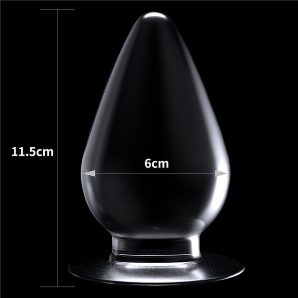 Plug Anal Grosso Silicone Transparente - Clear 4.5 - Lovetoy