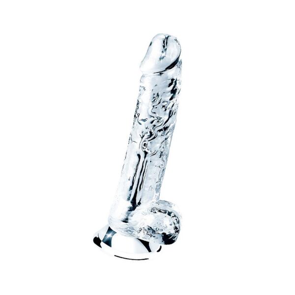 Pênis Realista Silicone Transparente - Clear Dildo 7.5 - Lovetoy