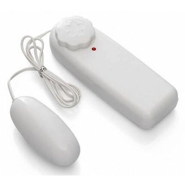 Vibrador Ovo Bullet Com Estimulador Branco