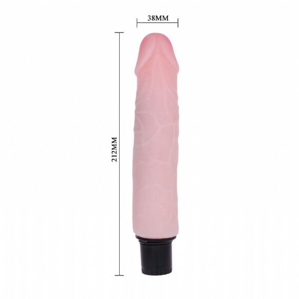 Pênis com Vibrador em CyberSkin - 17 x 4,5 cm