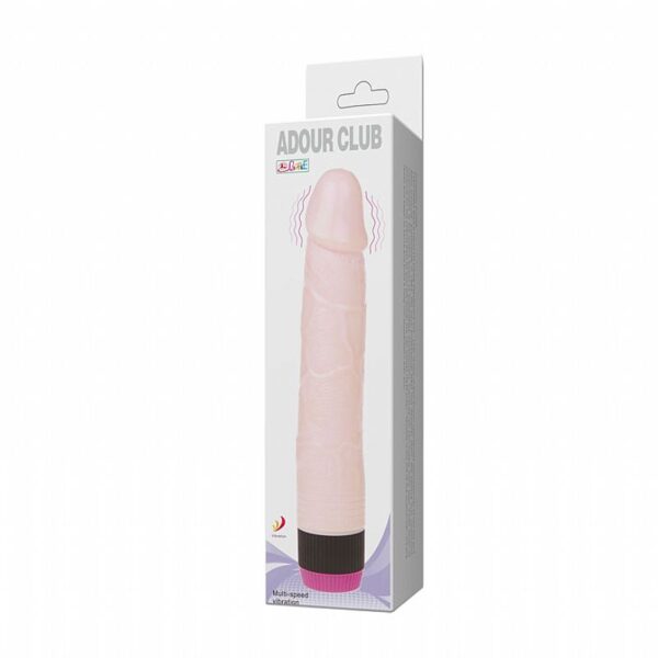 Pênis Super com Vibrador 22,5x3,4 cm - Silicone Macio