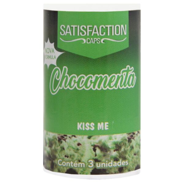 Bolinha Beijável Chocomenta Kiss Me 03 Unidades Satisfaction