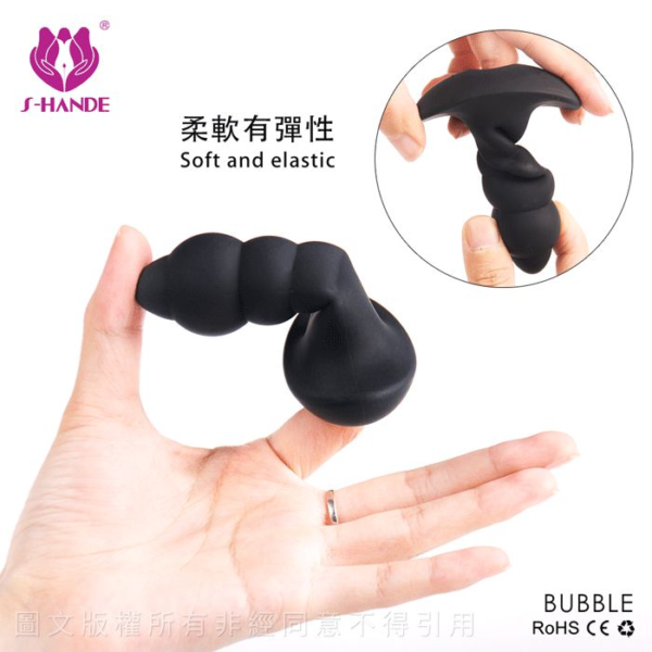 Plug Anal Com Vibro Em Silicone Macio - Bubble - S-Hande - Image 6