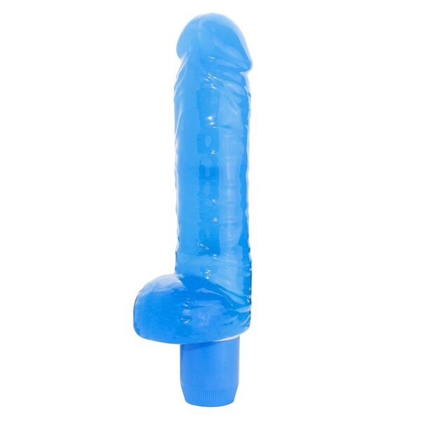 Pênis Azul em silicone com vibrador E escroto - Aphrodisia Sex shop - Image 4