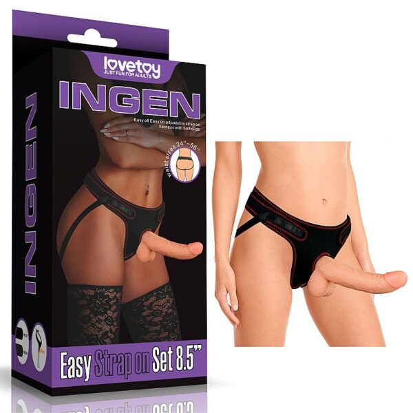 Cinta Peniana Dildo com Curva Ponto G - Ingen - Lovetoy - Image 6