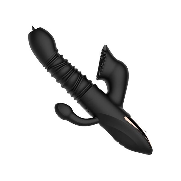 Vibrador Triplo Completo - Ponto G, Anal e Clitoris com Vai e Vem - Dibe Sex shop - Image 4