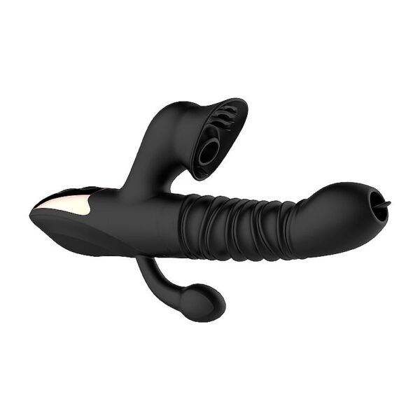 Vibrador Triplo Completo - Ponto G, Anal e Clitoris com Vai e Vem - Dibe Sex shop - Image 5