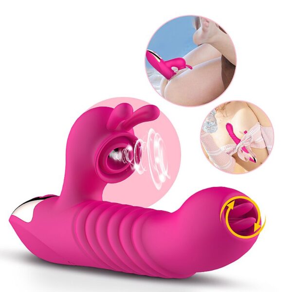 Vibrador Ponto G e Clitóris Sugador e Vai e Vem - Dibe Sex shop - Image 3