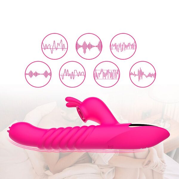 Vibrador Ponto G e Clitóris Sugador e Vai e Vem - Dibe Sex shop - Image 5