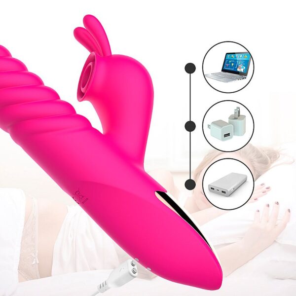 Vibrador Ponto G e Clitóris Sugador e Vai e Vem - Dibe Sex shop - Image 6